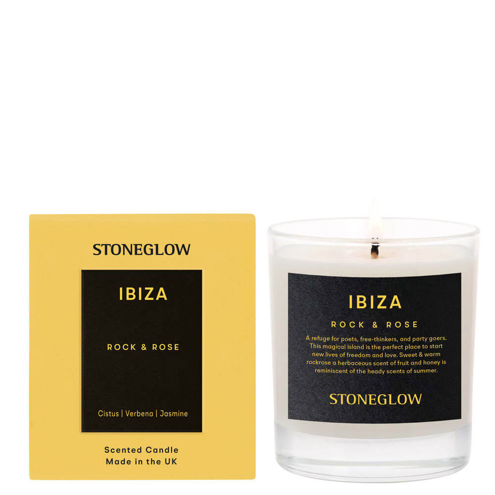 Stoneglow The Explorer Ibiza Rock & Rose Scented Candle